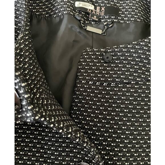 Alex Marie Jacket Women  Size 8 Black Oversize Blazer‎ Buttons Career Workwear - Picture 9 of 16